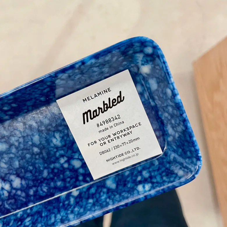 Vide Poche long en mélamine - Navy